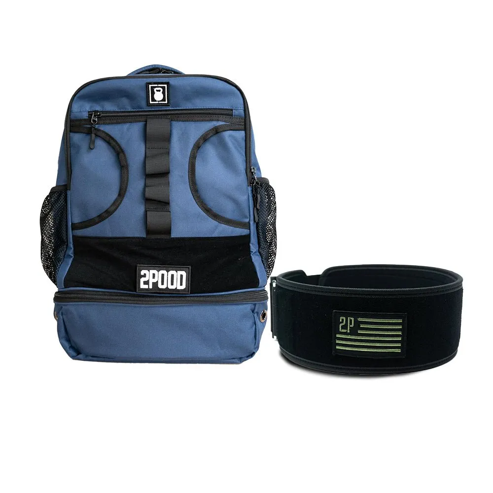 4" Green Velcro Patch Belt & Backpack 3.0 Bundle