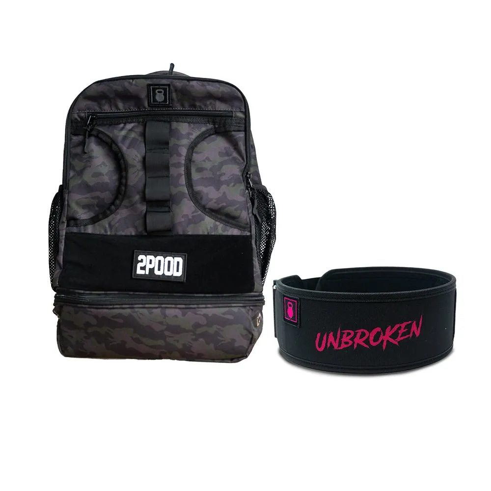 4" Unbroken by Colten Mertens Belt & Backpack 3.0 Bundle