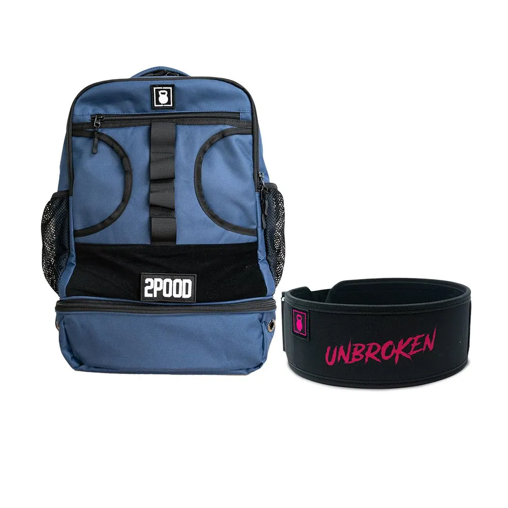 4" Unbroken by Colten Mertens Belt & Backpack 3.0 Bundle