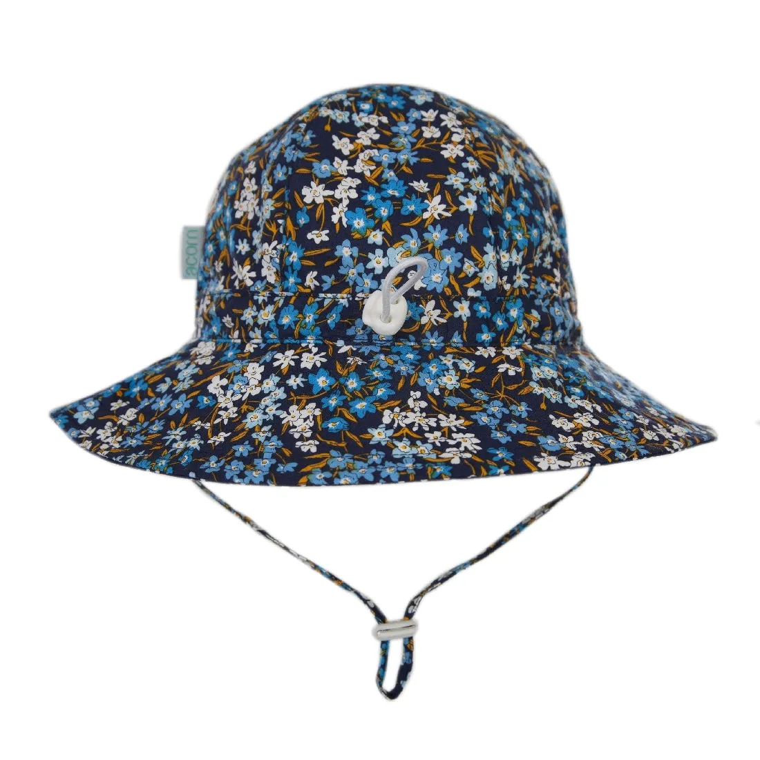 ACORN KIDS - AUBREY FLOPPY HAT: NAVY FLORAL