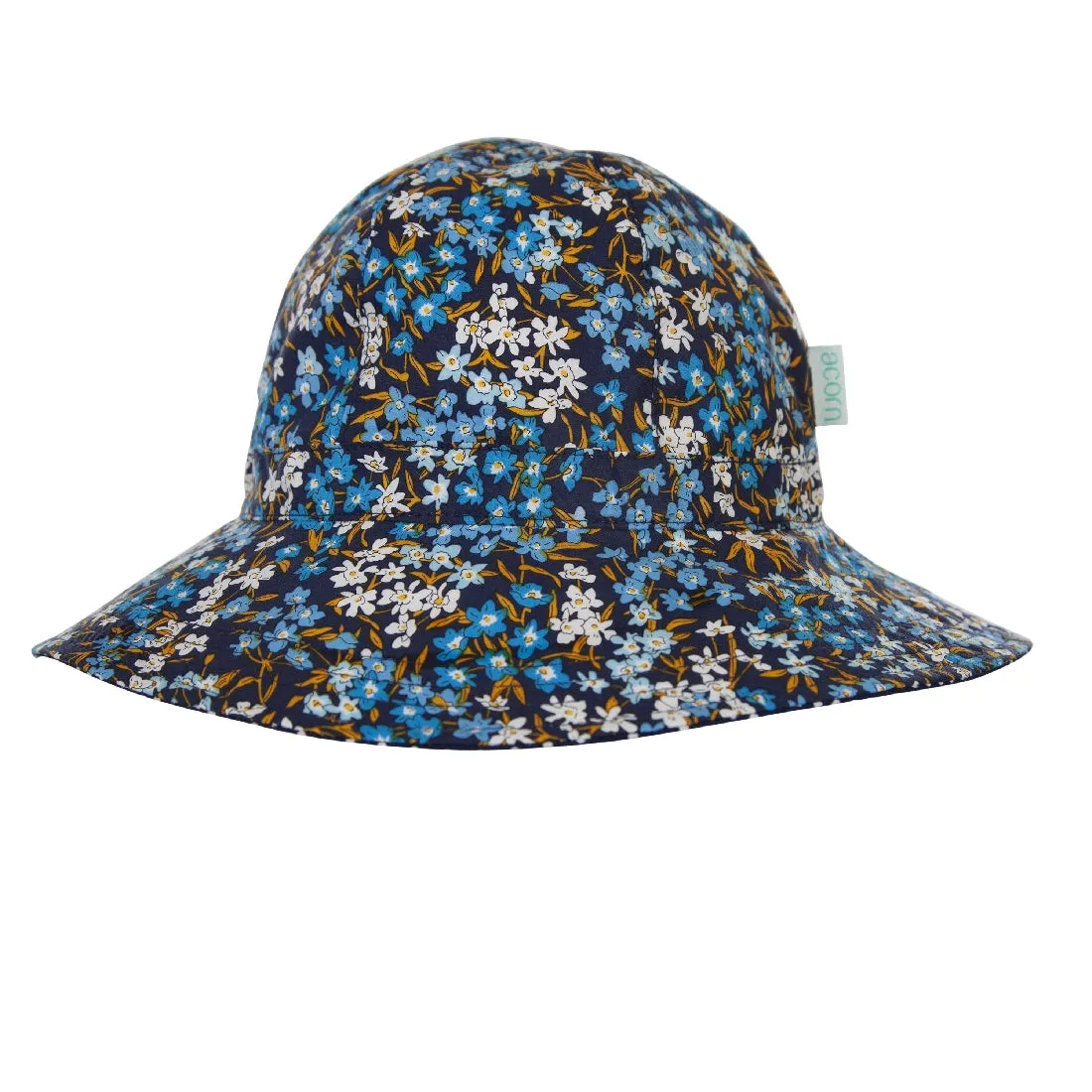 ACORN KIDS - AUBREY FLOPPY HAT: NAVY FLORAL