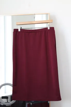 Ada Faye Pencil Skirt - Wine