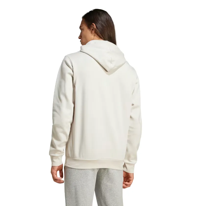 Adidas felpa con cappuccio da uomo Essentials Fleece IZ4760 alluminio