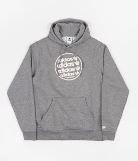 Adidas Globe Graphic Hoodie - Core Heather / Wonder White