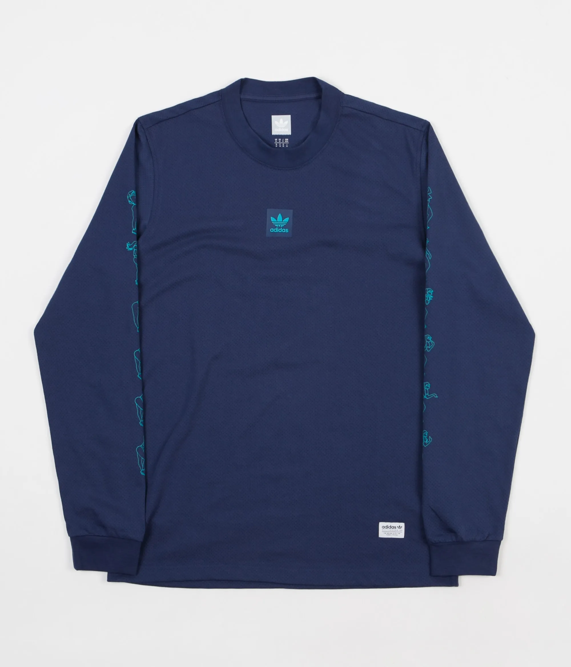 Adidas Mesh Long Sleeve Jersey - Noble Indigo