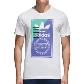 Adidas Originals Front Graphic Men's Shortsleeve T-Shirt White/Blue