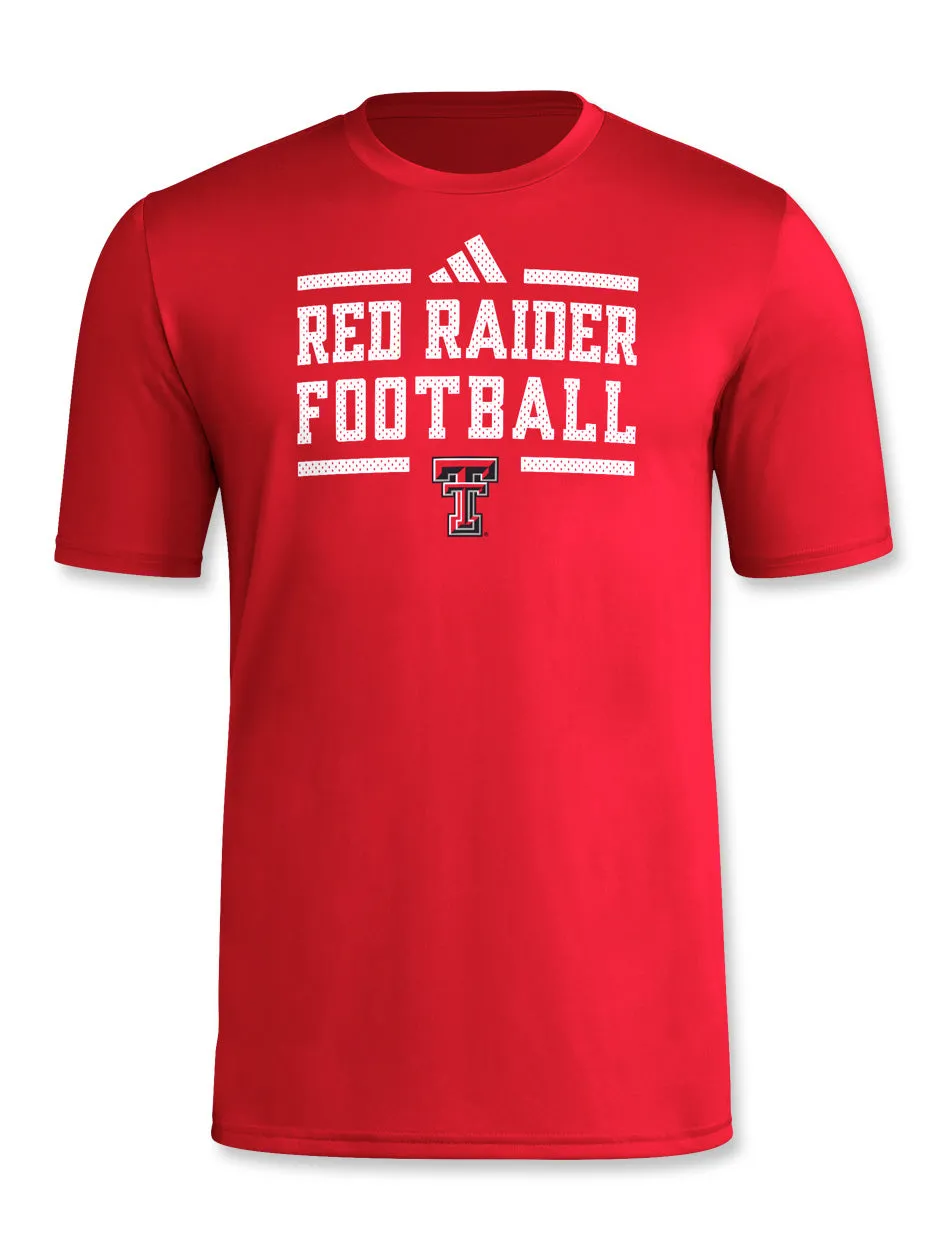 Adidas Texas Tech "Locker Practice Football" 2024 T-Shirt