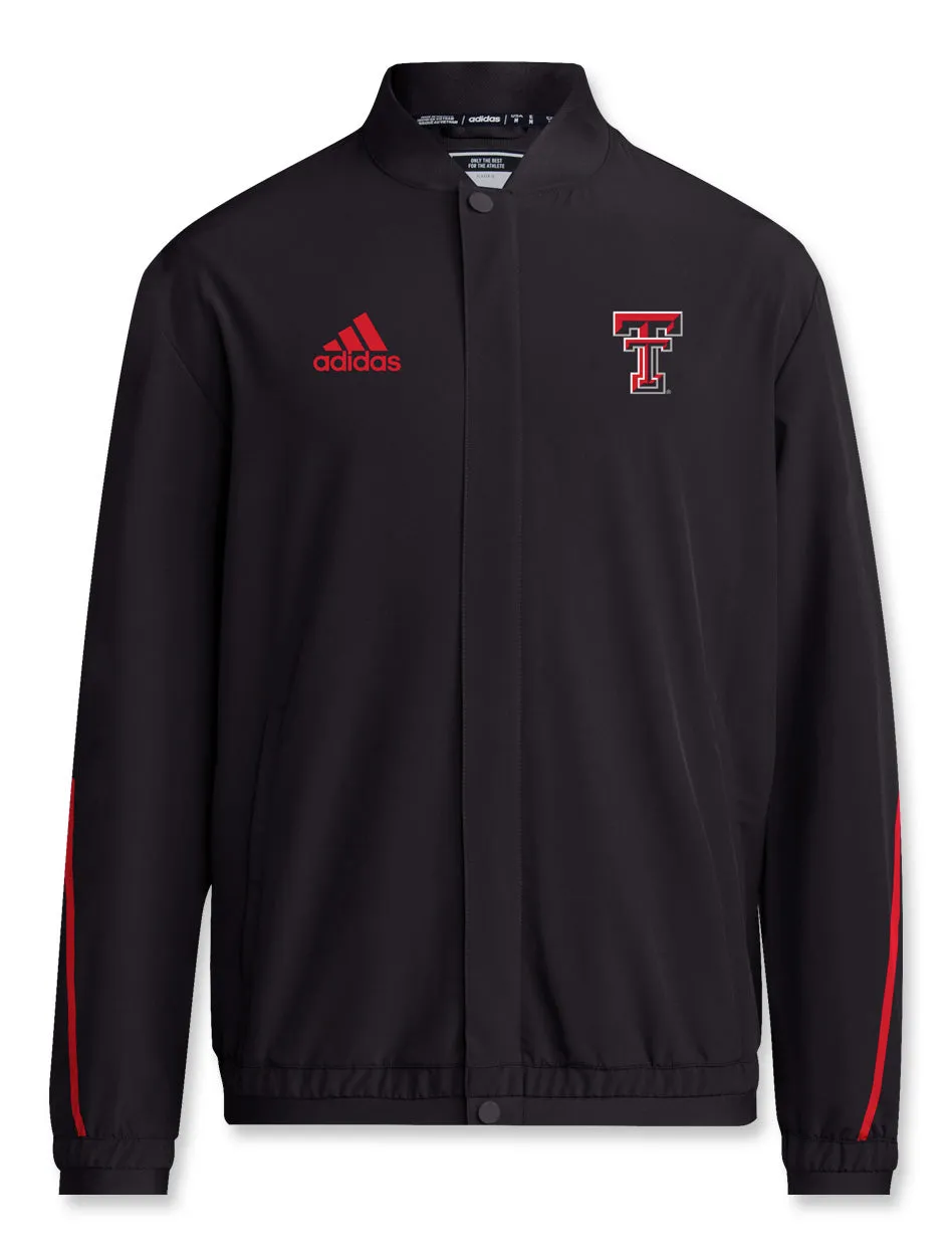 Adidas Texas Tech "Sideline Athletic" 2024 Full Zip Woven Jacket