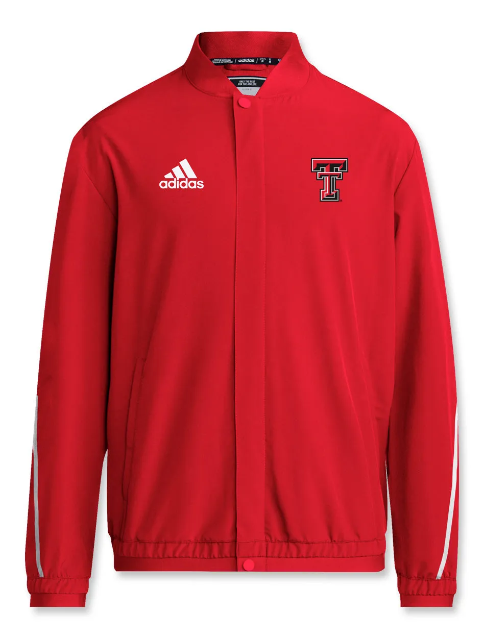 Adidas Texas Tech "Sideline Athletic" 2024 Full Zip Woven Jacket