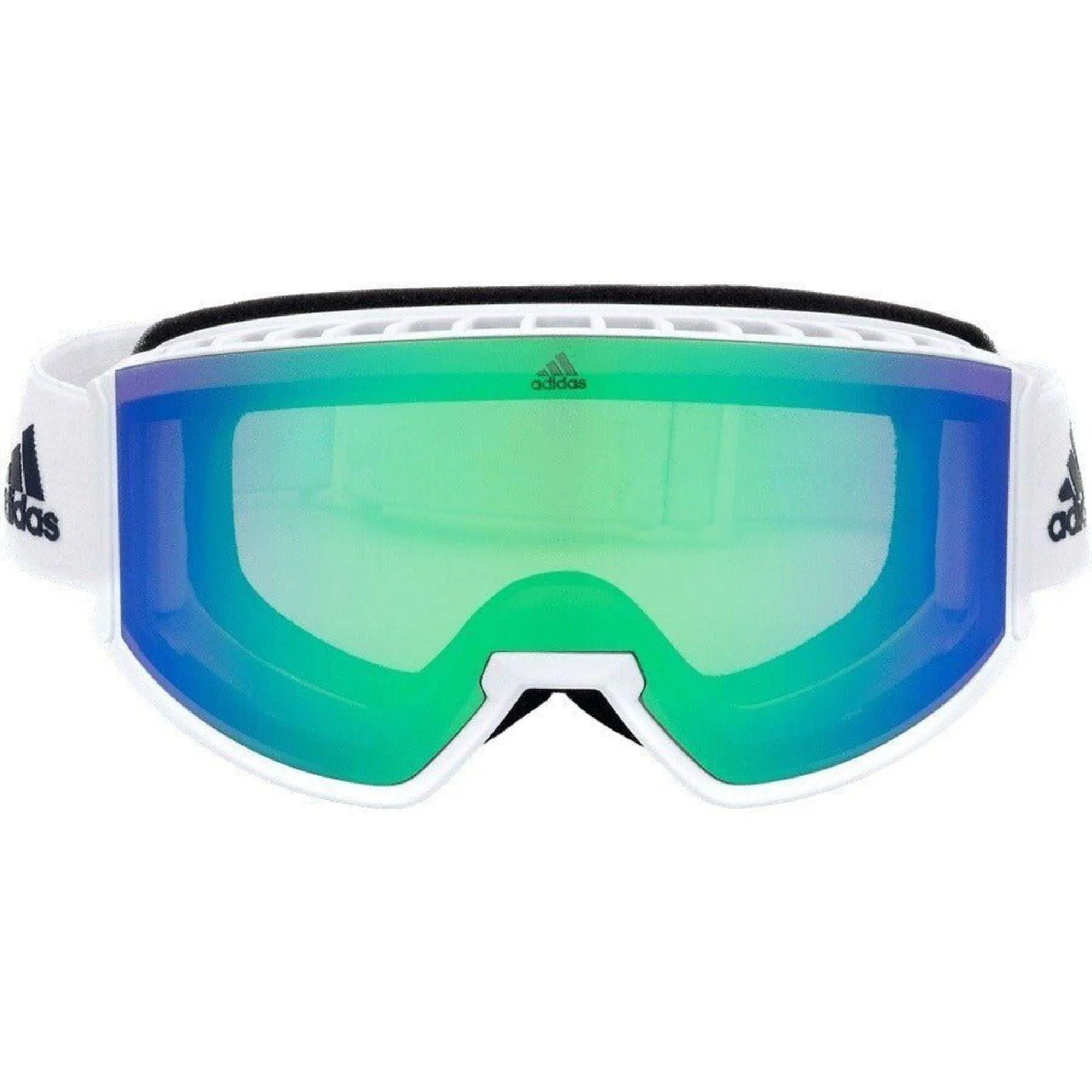 Adidas Unisex Sunglasses - White Plastic Frame Green Mirror Lens | ADIDAS SP0040 21Q