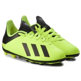 Adidas X 18.4 FXG J DB2420 Kid Boys Solar Yellow/Black Soccer Cleats Boot HS3426