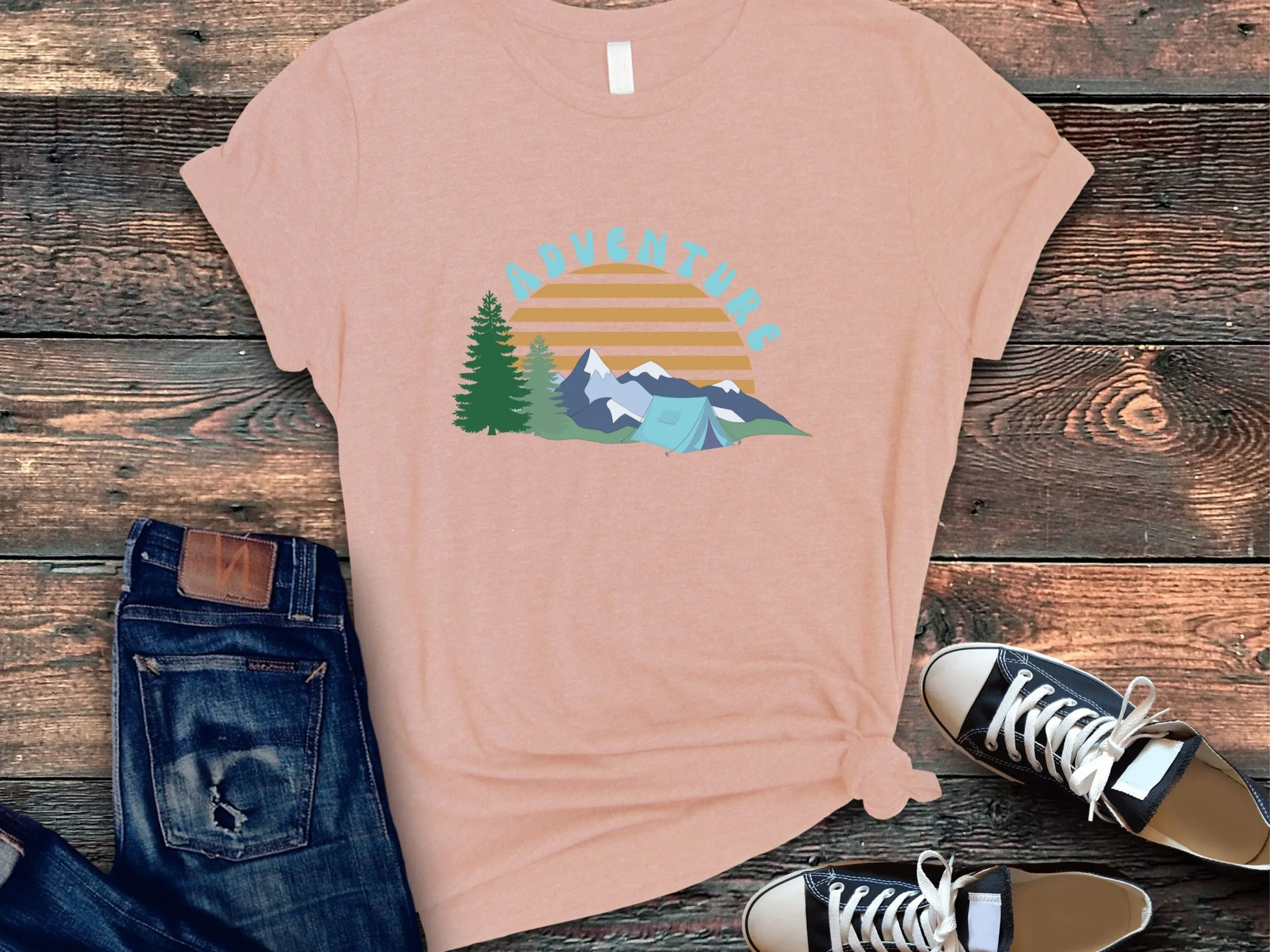 Adventure Awaits Shirt, Wanderlust Explore, Highway shirts, Adventure Shirts, Camping Shirts, Travel Shirts, Retro Shirts, Shirts for gift