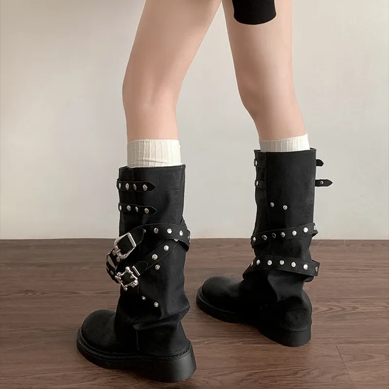 Astrid Rivet Long Boots