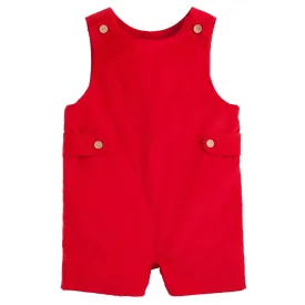 Button Tab John John - Red Corduroy