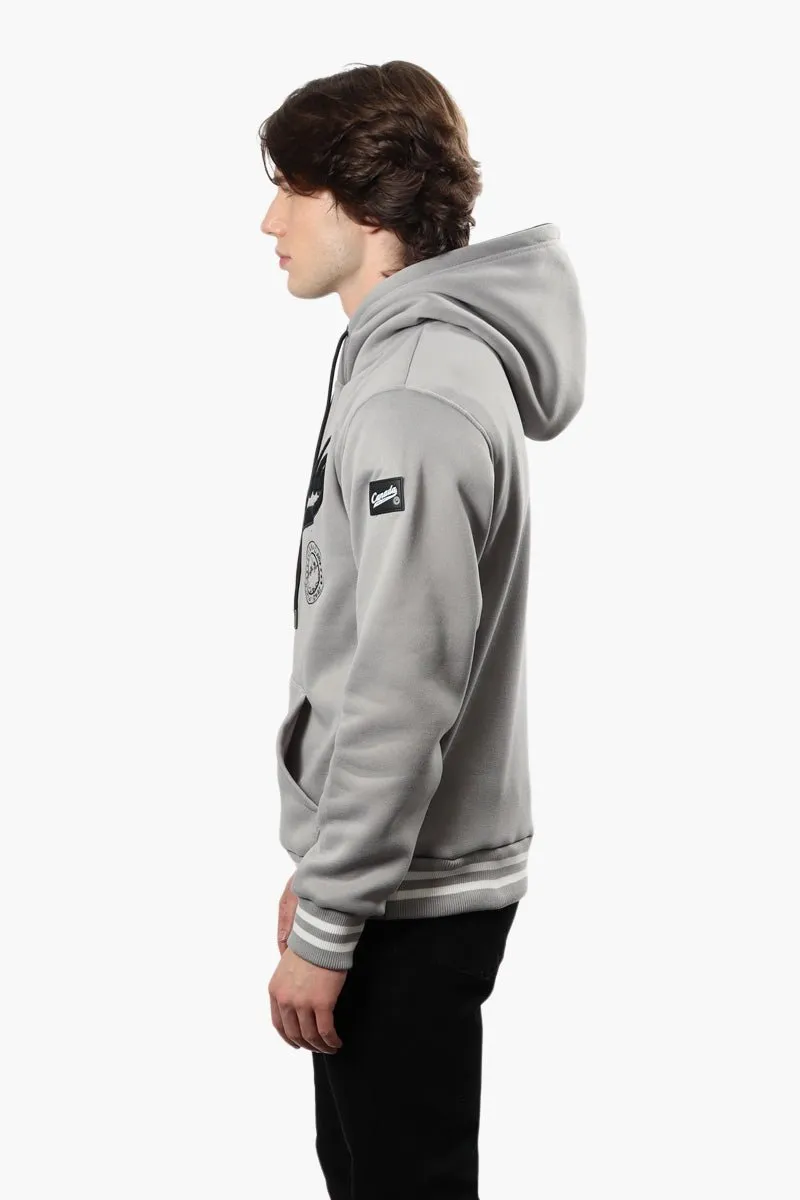 Canada Weather Gear Striped Cuff Hoodie - Grey