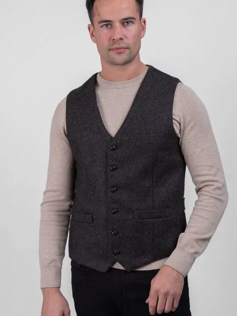 Celtic Tweed Single Breasted Waistcoat