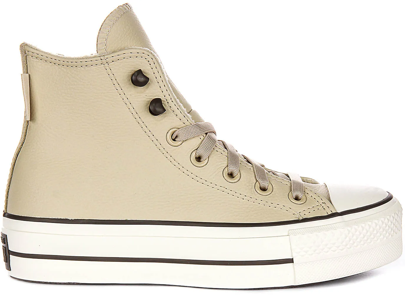 Converse Chuck Taylor All Star A11158C Platform In Cream Leather