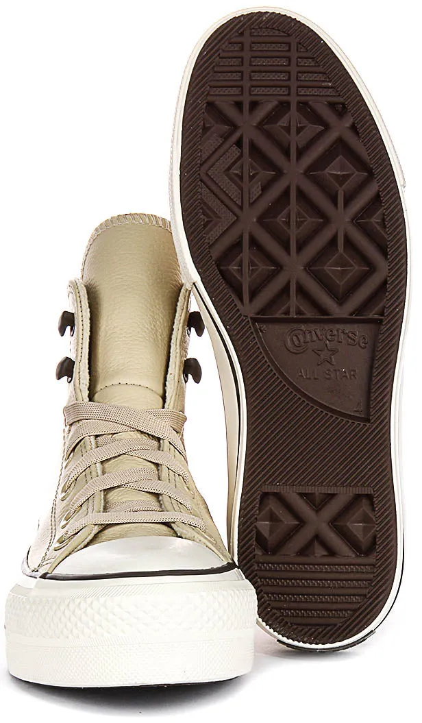 Converse Chuck Taylor All Star A11158C Platform In Cream Leather