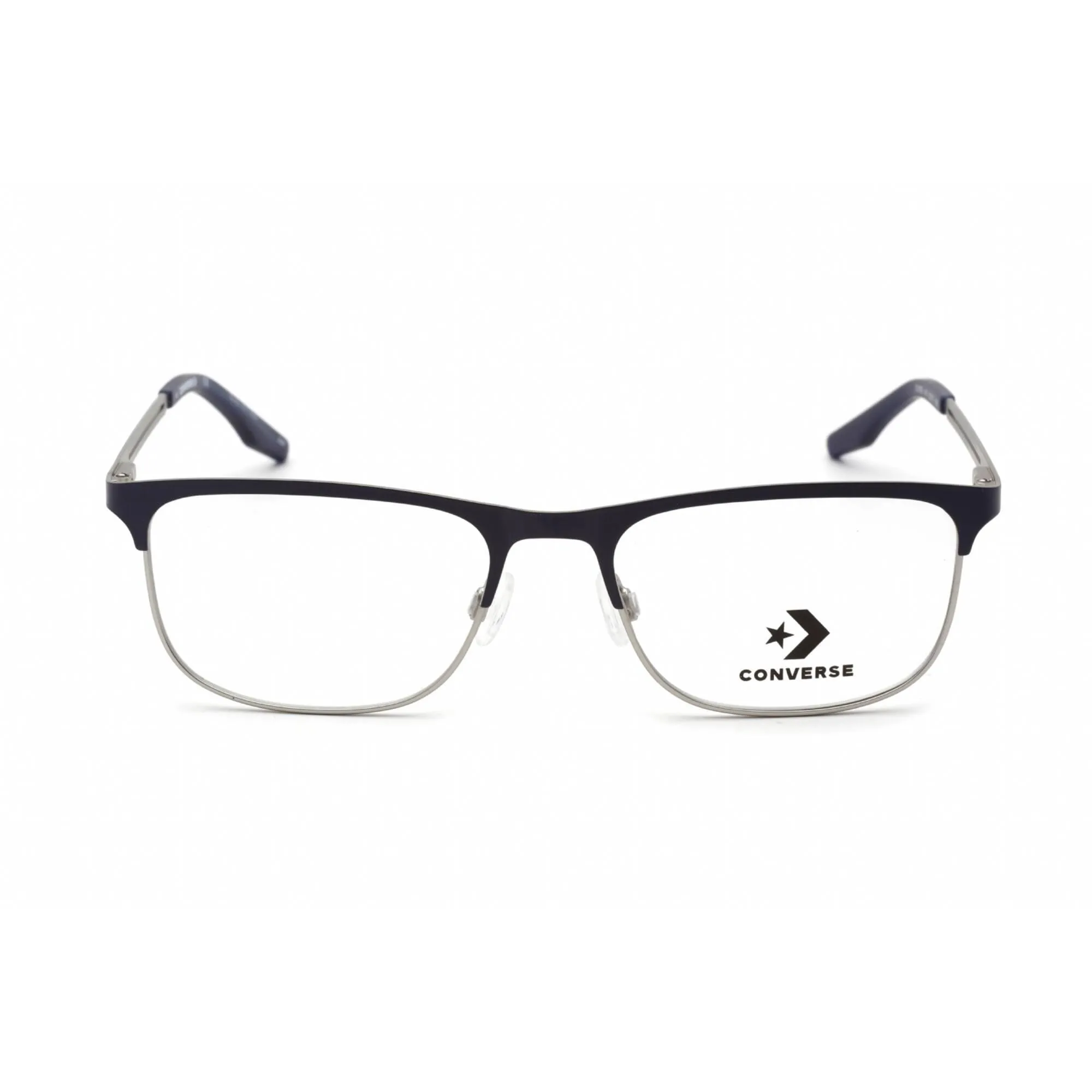 Converse Men's Eyeglasses - Matte Midnight Navy and Silver Metal Frame | CV1000 410