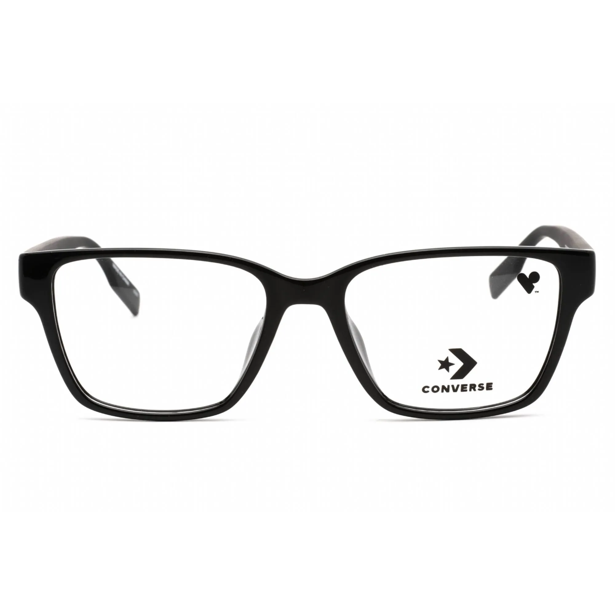 Converse Women's Eyeglasses - Full Rim Black Plastic Rectangular Frame | CV5017 001