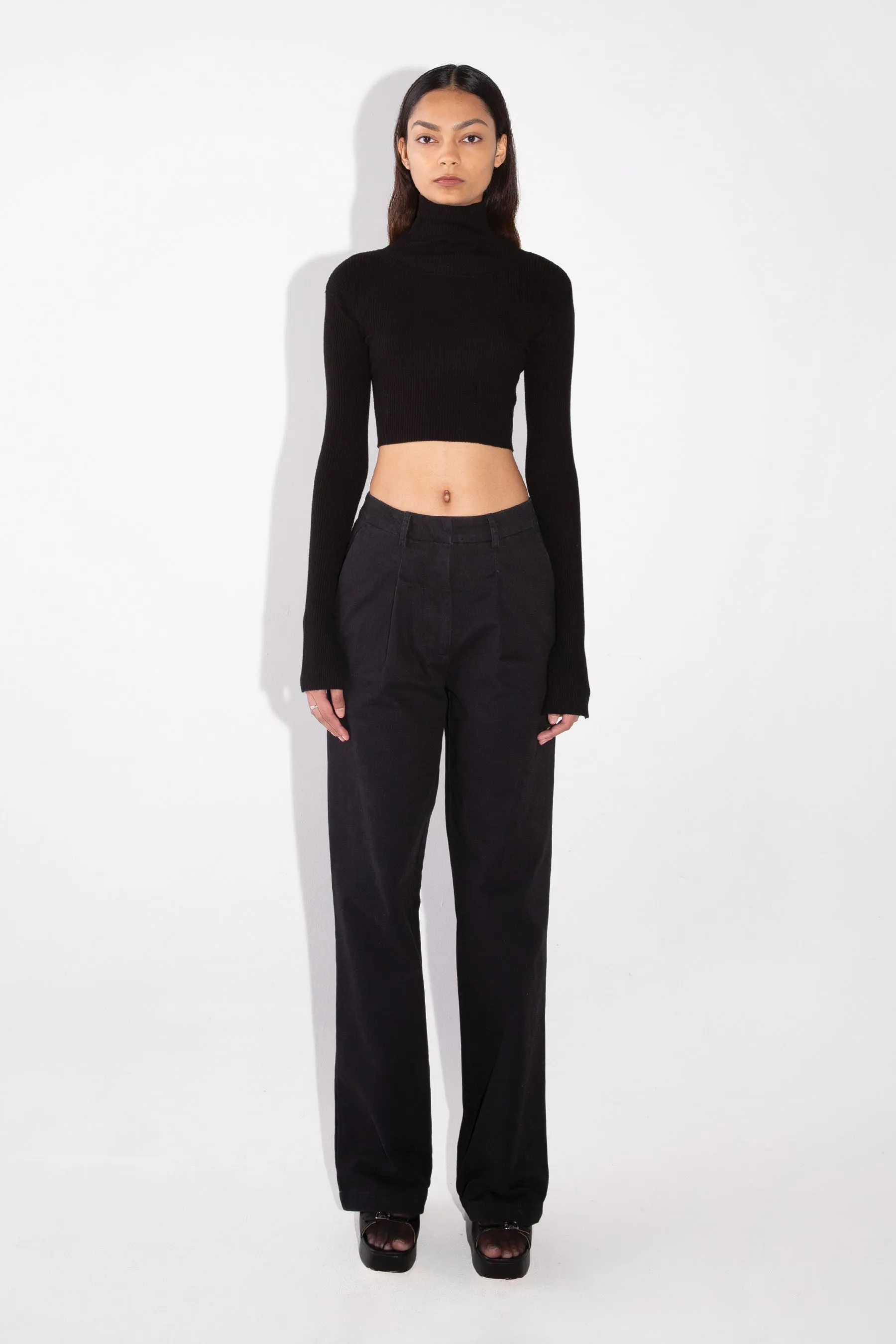 Cropped Turtleneck