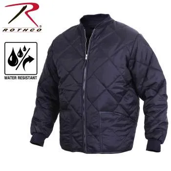 Diamond Nylon Quilted Flight Jacket