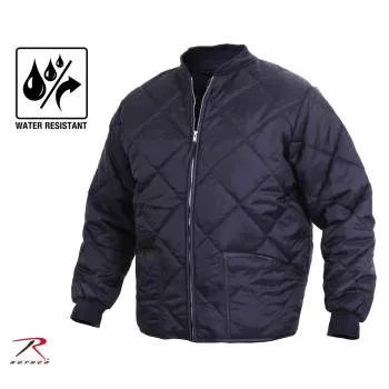 Diamond Nylon Quilted Flight Jacket