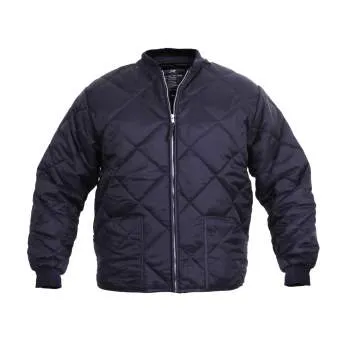 Diamond Nylon Quilted Flight Jacket