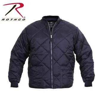 Diamond Nylon Quilted Flight Jacket