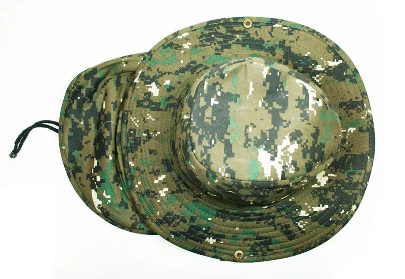 Digital Camo Bucket Hats with Flap Wholesale