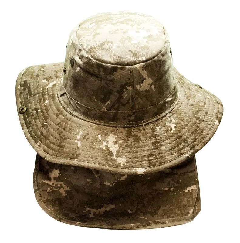 Digital Camo Bucket Hats with Flap Wholesale