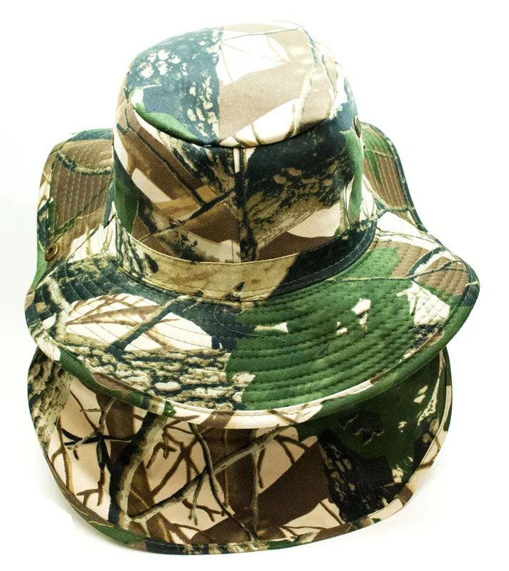 Digital Camo Bucket Hats with Flap Wholesale