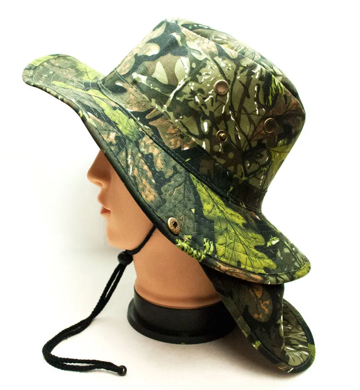 Digital Camo Bucket Hats with Flap Wholesale