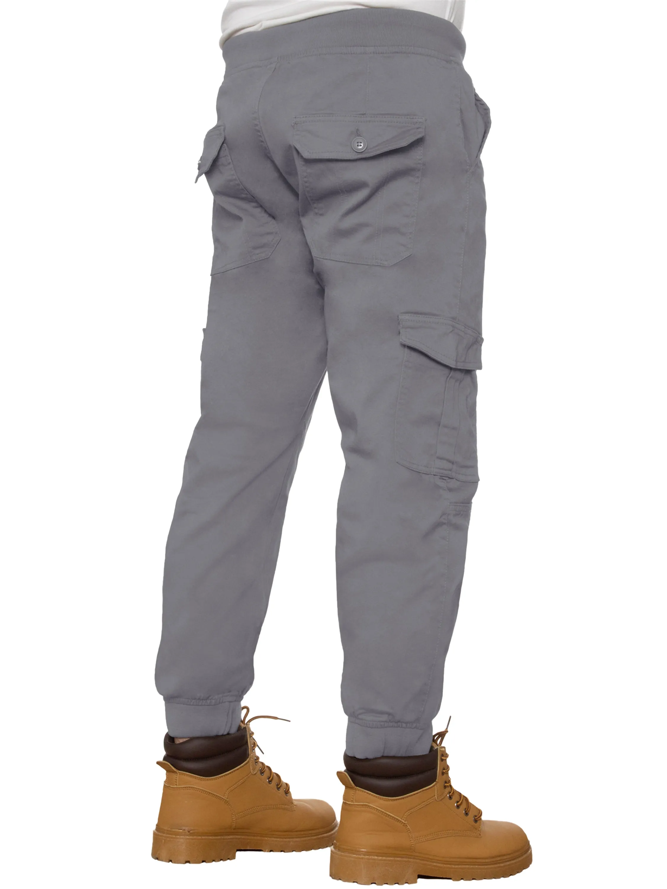 Enzo | Mens Cuffed Combat Jogger Jeans