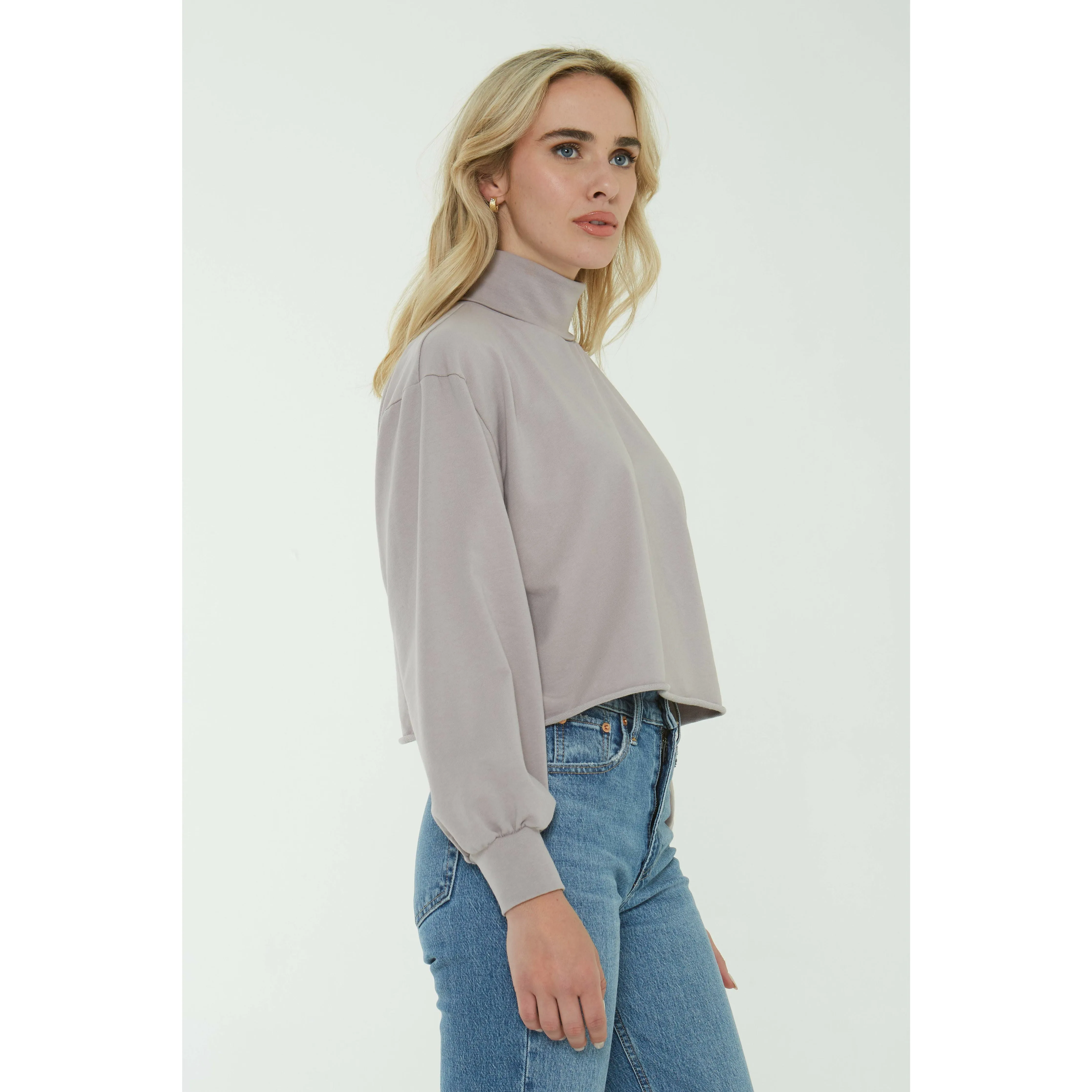 Feels Mock Neck Sweatshirt