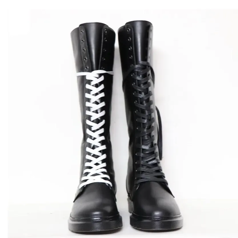 Funki Buys | Boots | Men's Deluxe Leather High Lace Up Boots