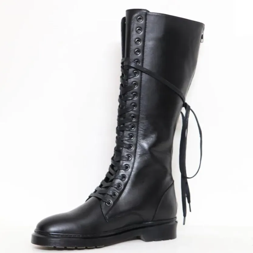 Funki Buys | Boots | Men's Deluxe Leather High Lace Up Boots