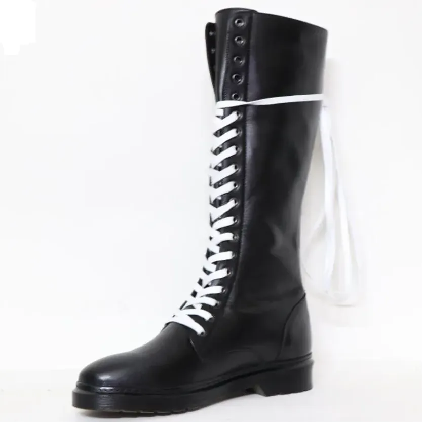 Funki Buys | Boots | Men's Deluxe Leather High Lace Up Boots