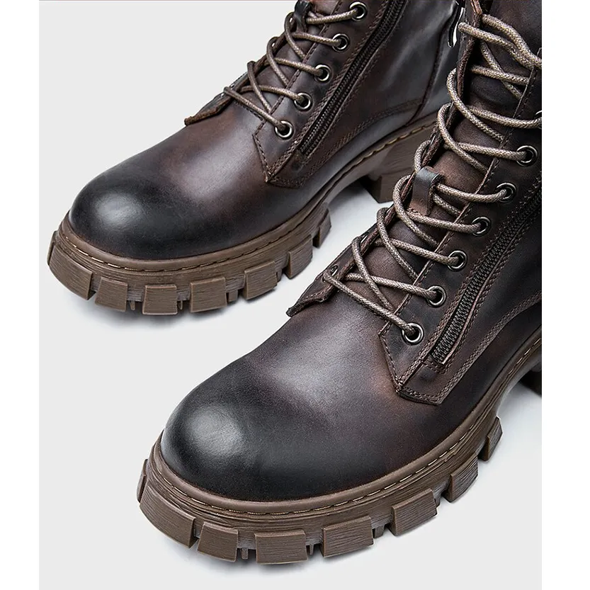 Funki Buys | Boots | Men's Rustic Vintage Leather Ankle Boot