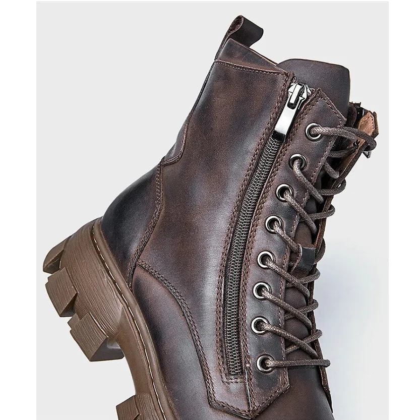 Funki Buys | Boots | Men's Rustic Vintage Leather Ankle Boot