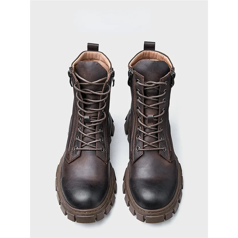 Funki Buys | Boots | Men's Rustic Vintage Leather Ankle Boot