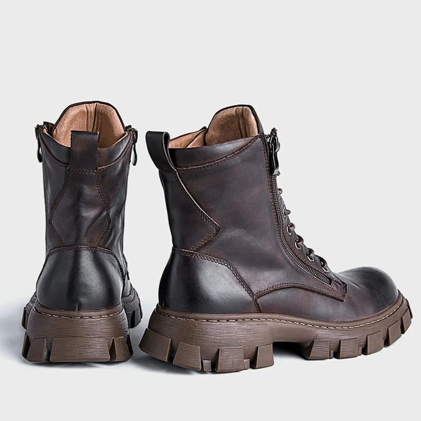 Funki Buys | Boots | Men's Rustic Vintage Leather Ankle Boot