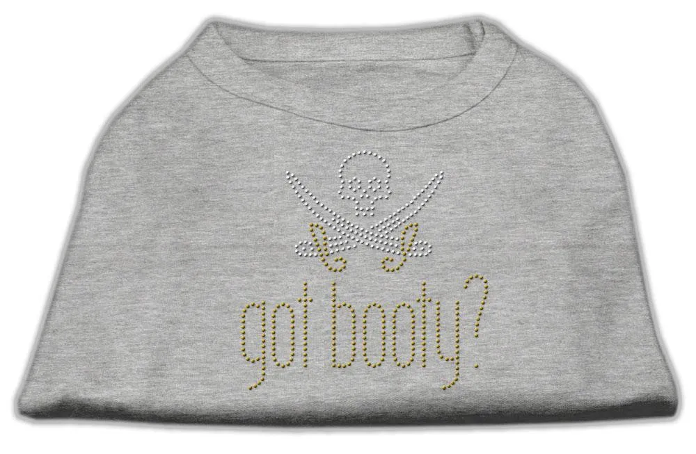 Got Booty? Rhinestone Shirts Grey XL (16