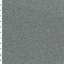 Gray Texture Rib Knit Fabric