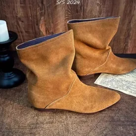 Gwen Slouchy Suede Ankle Boots