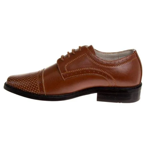 Joseph Allen JA38139B Boys Brown Dress Shoes (Little Kid/Youth)