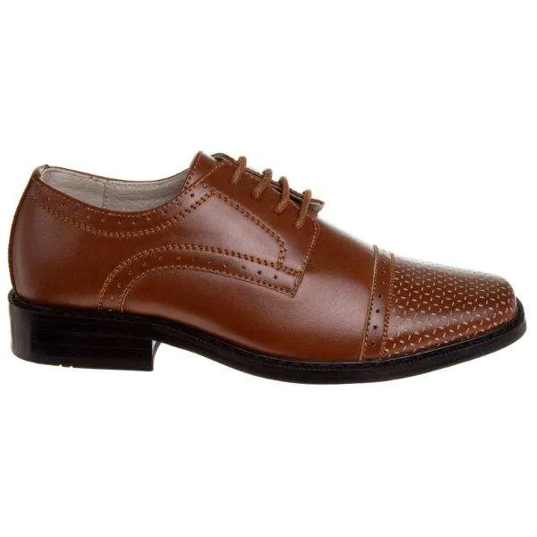 Joseph Allen JA38139B Boys Brown Dress Shoes (Little Kid/Youth)