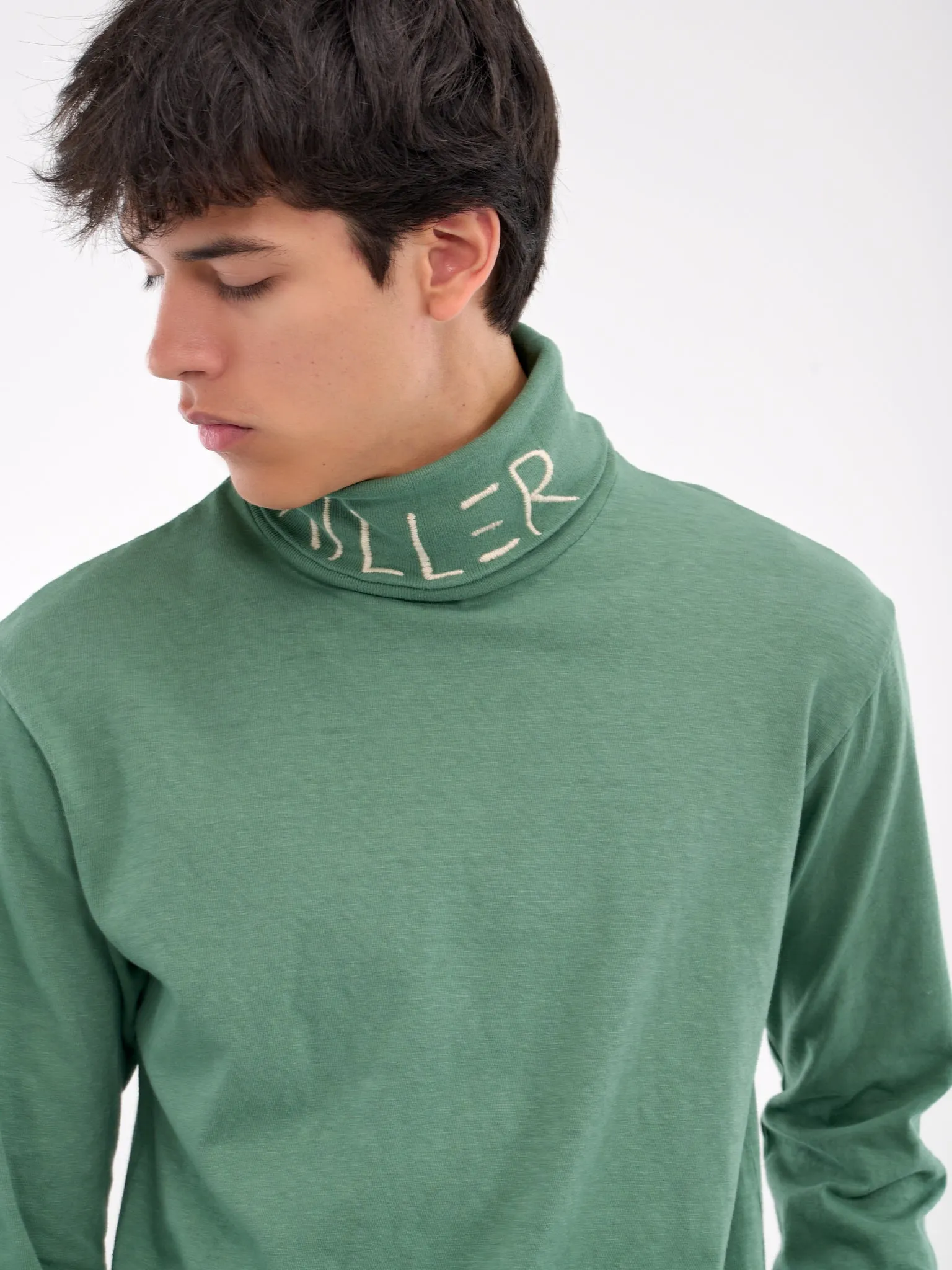 Killer Embroidered Turtleneck (K2409LC019-LIGHT-GREEN)