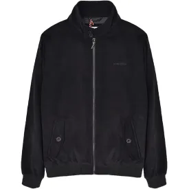 Lambretta Mens Corduroy Harrington Bomber Jacket - Black