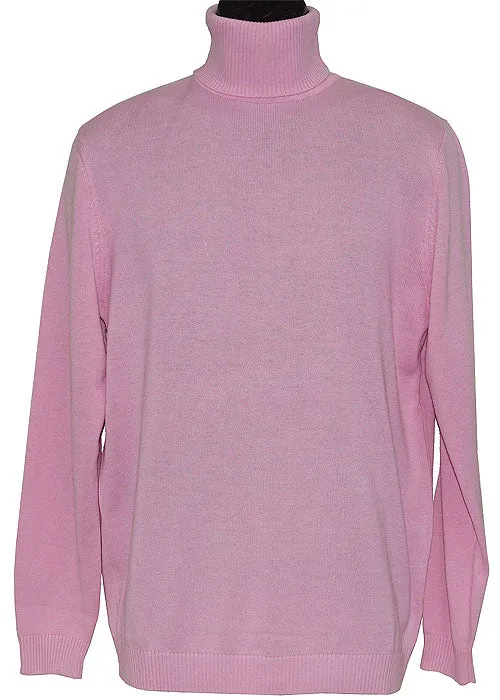 Lavane' 501T Turtleneck Pullover Slim Fit Pink